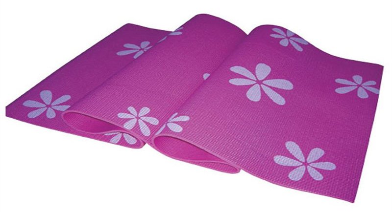Thảm hoa Yoga mat 1009 màu tím chất lượng giá rẻ