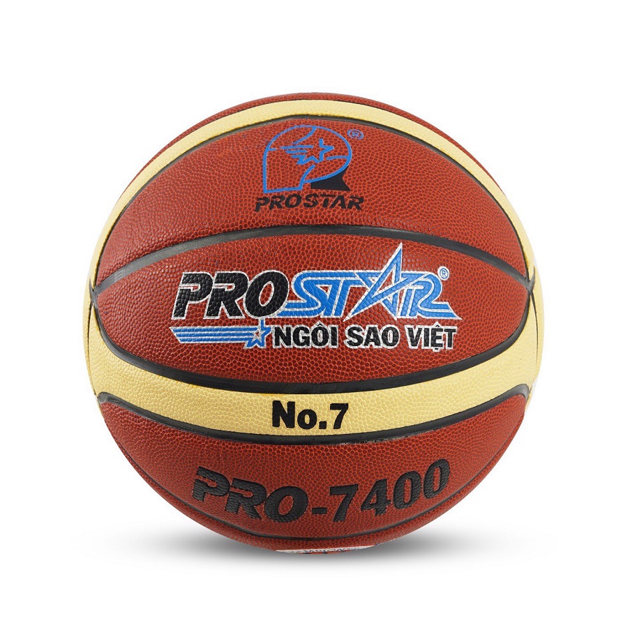 Hình ảnh về mặt trước của quả bóng rổ dán B7 Prostar (PU) Pro 7400 