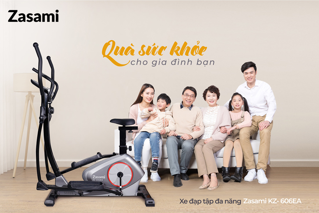 Xe đạp tập thể dục Zasami KZ606EA - Món quà sức khỏe dành cho gia đình bạn