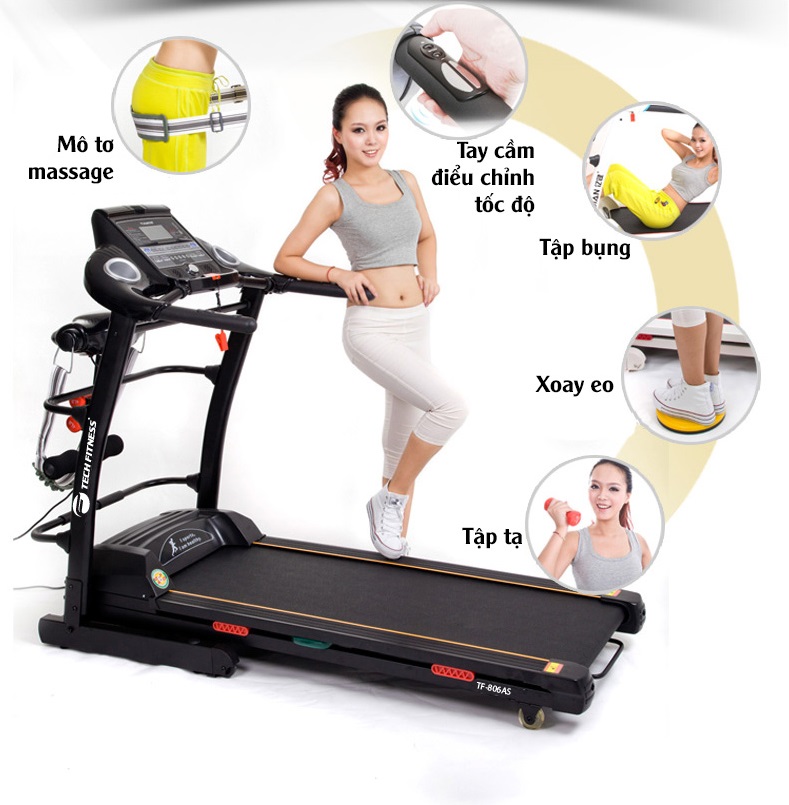 đa dạng trong các bài tập với máy chạy bộ