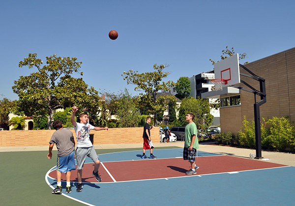 Kích thước sân bóng rổ mini (bóng rổ tiểu học)