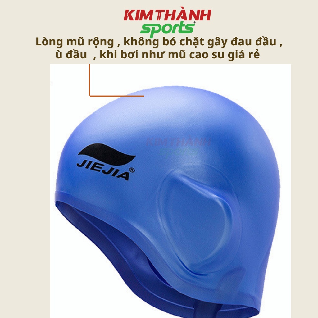 Thiết kế mũ bơi trùm tai Jiejia dễ dàng khi sử dụng