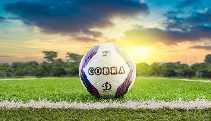 Hình ảnh thực tế quả bóng đá Fifa Quality Pro UHV 2.07 Cobra trên sân 
