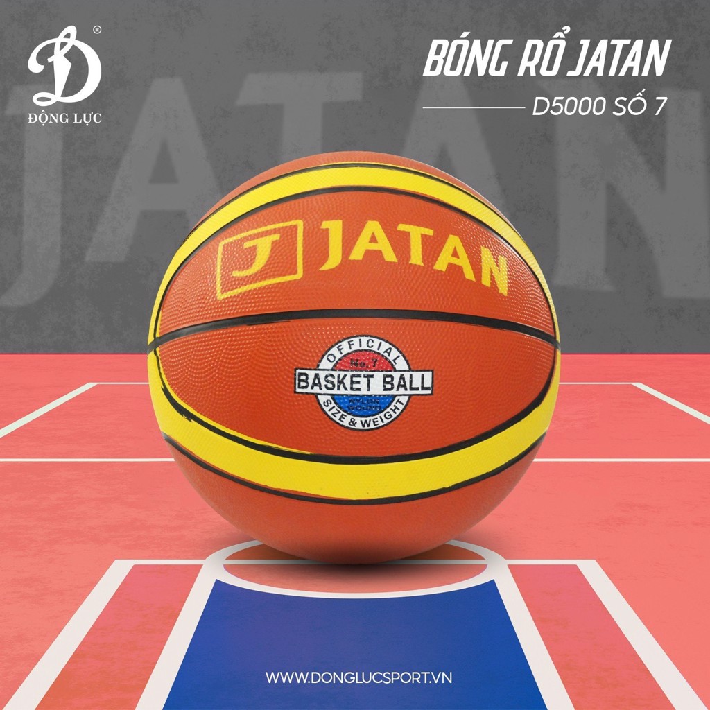 Hình ảnh về quả bóng rổ Jatan D5000 số 7 chính hãng