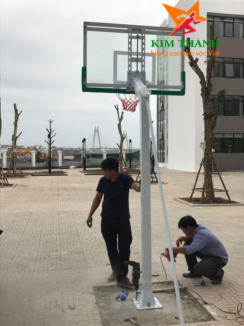 Hình ảnh trụ bóng rổ cố định Kim Thành KT-506