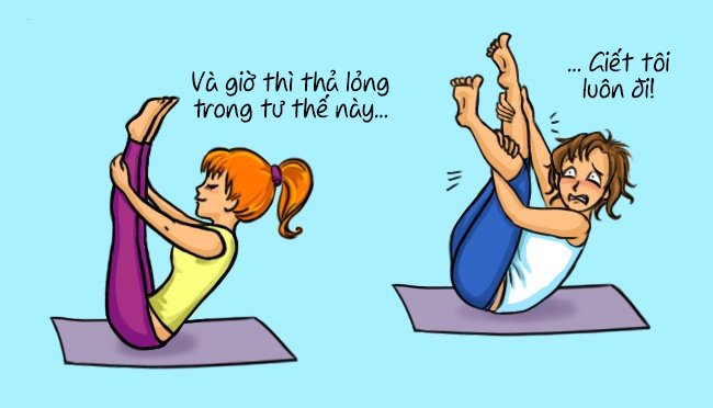 Ngày đầu tập tư thế khó đỡ của Yoga 