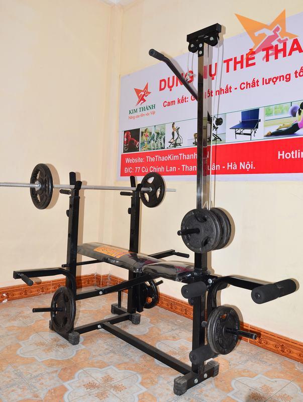 Giàn tạ đa năng Xuki với bộ tạ gang