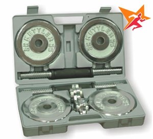 Tạ tay mạ Crom 20kg/bộ Tạ tay mạ Crom 20kg/bộ