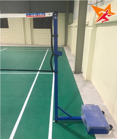 Trụ cầu lông có tay quay căng lưới ĐLS