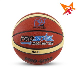 Quả bóng rổ dán B6 Prostar số 6 da PU Pro 6000